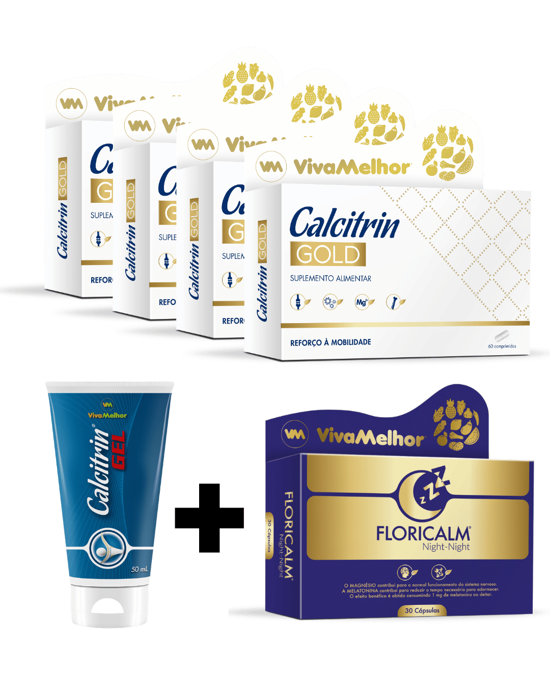 4x Calcitrin GOLD + 1x Calcitrin Gel + 1 Floricalm Night Night